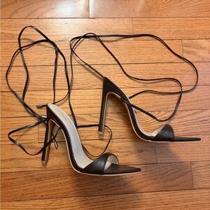 Pretty Little Thing Elegant Chocolate Brown Scrappy Heels